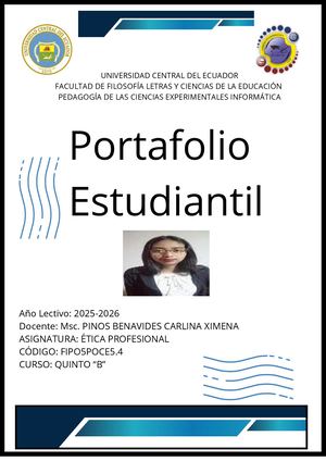 Portafolio ÉTica