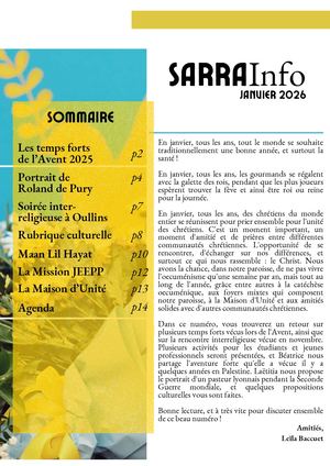 Sarra Info de Janvier 2026