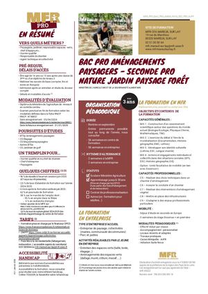 MFR PRO V5 BAC PRO AMEN PAYS SEC PRO NJPF