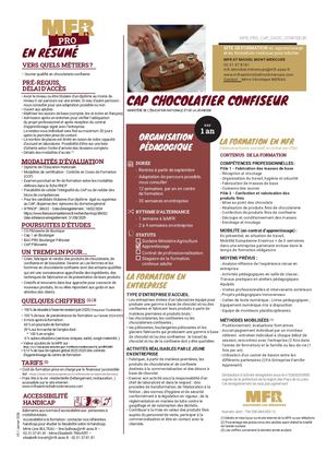 Mfr Pro V5 Cap Chocolatier Confiseur