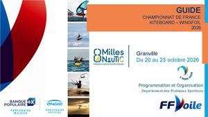 GUIDE CHAMPIONNAT DE FRANCE KITEBOARD – WINGFOIL 2026