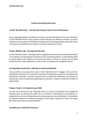 Club Marseille Vision