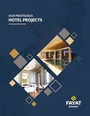 FAYAT Bâtiment, Brochure hôtellerie de luxe (Anglais)