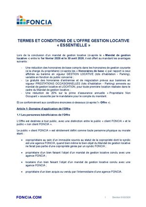 Termes Et Conditions Gestion Locative Essentielle 2026