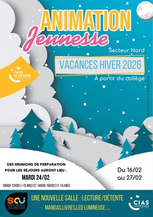 Programme Jeunesse Nord Vacances Hiver 2026 Pays De Craon