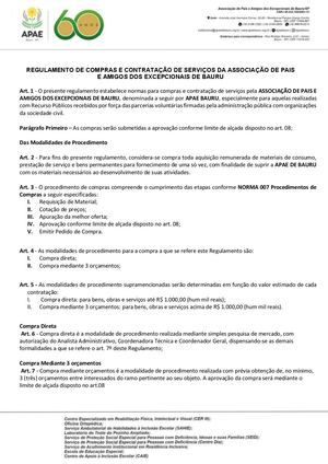 Regulamento De Compras