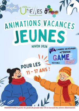 Programme d'animation Jeunesse des vacances de février