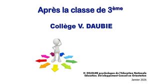 Réunion Parents 3ème Janvier 26