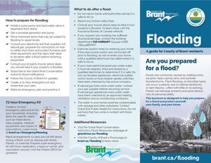 Flooding in the County of Brant Brochure