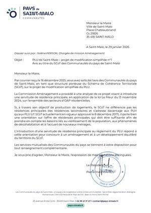 Avis PPA Pays De Saint Malo