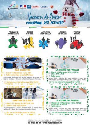 Calaméo - Programme Vacances Février