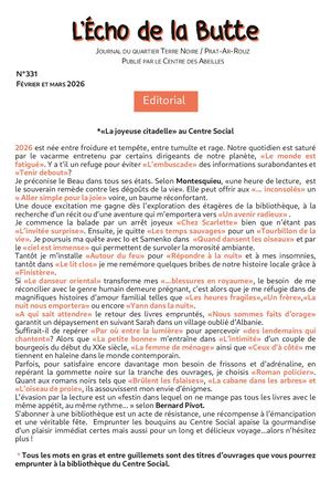 Echo de la Butte Février et mars 2026