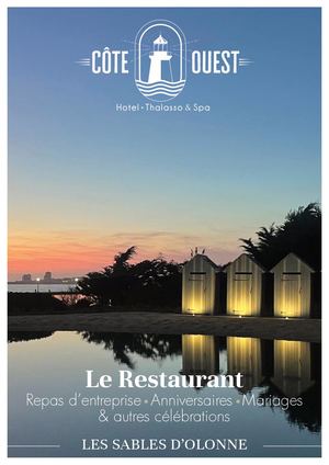 COTE OUEST - BROCHURE OFFRE RESTAURANT 2026