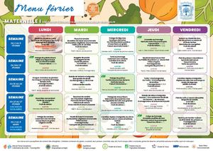 Menus Maternelle
