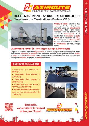 ROGER MARTIN CVL - AXIROUTE SECTEUR LOIRET
