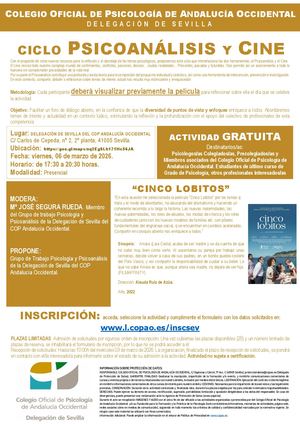 2026 03 06 Ciclo Psicoanálisis Y Cine Cinco Lobitos