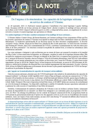 LA NOTE DU CESA N°617