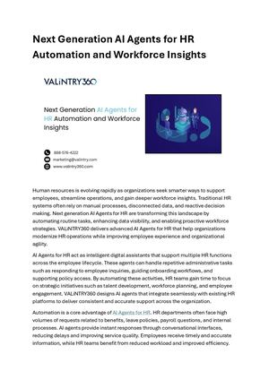 Calaméo - Next Generation Ai Agents For Hr Automation And Workforce ...