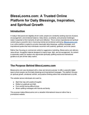 Bless Looms Daily Blessings And Inspirational Quotes