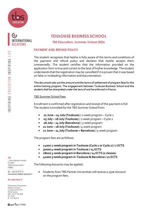 ISSP - Payment & Refund Policy