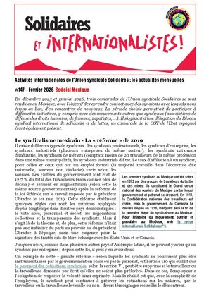 2026 1 26 Solidaires International 147 Mexique