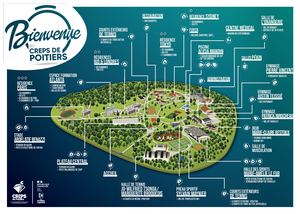 Le plan du CREPS de Poitiers