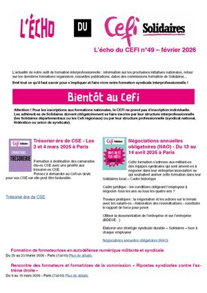 Echo Du Cefi N° 49 Février 2026