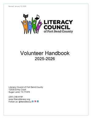 LCFBC Volunteer Handbook 2025 2026