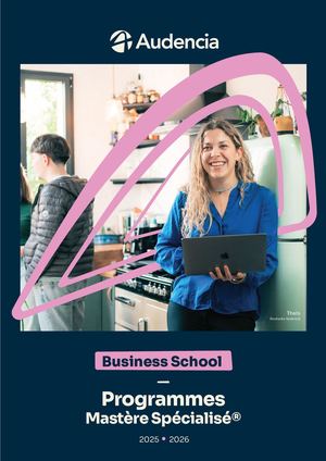 FORMATION MASTERE SPECIALISE® AUDENCIA