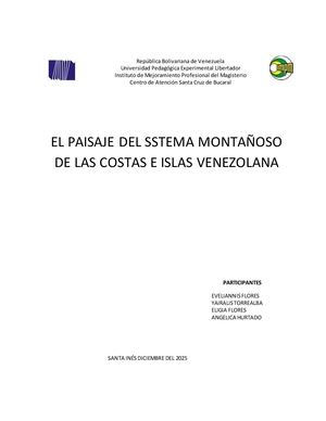 Sistema Montañoso De Las Costas E Islas Venezolanas,