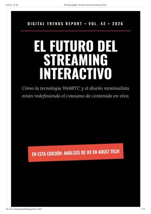 Revista Digital Tendencias De Streaming 2026