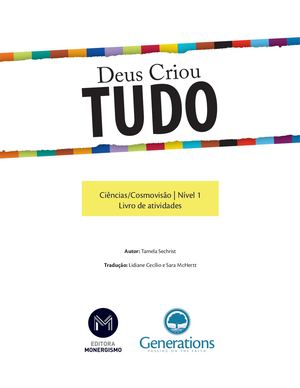 Ciências Vol 1 Deus Criou Tudo Atividades (Amostra)