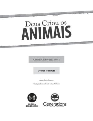 Ciências Vol 4 Deus Criou Os Animais Atividades (Amostra)