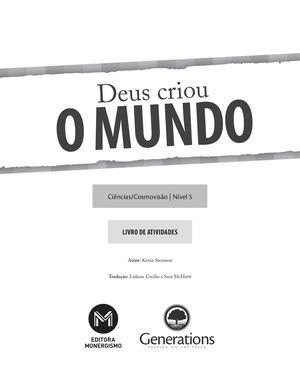 Ciências Vol 5 Deus Criou O Mundo Atividades (Amostra)