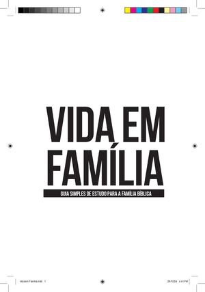 Cosmovisão E Discipulado Vida Em Família (Amostra)