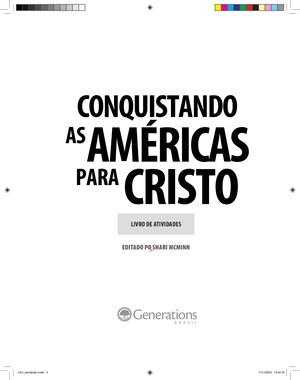 História Vol 3 Conquistando As Américas Para Cristo Livro De Atividades (Amostra)