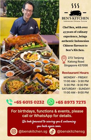 Ben's Kitchen Full Menu