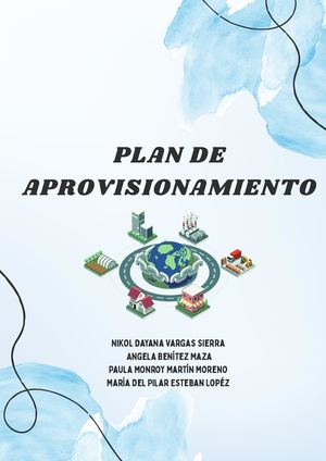 PLAN DE APROVISIONAMIENTO