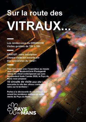 Parcours Vitraux Pays du Mans & Carré Plantagenêt Jean-Claude Boulard