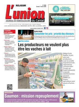 L'union Du Cantal N° 3866