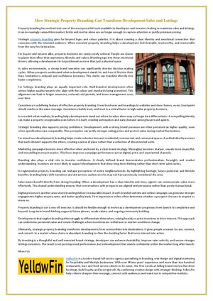 How Strategic Property Branding Can Transform Development Sales And Lettings