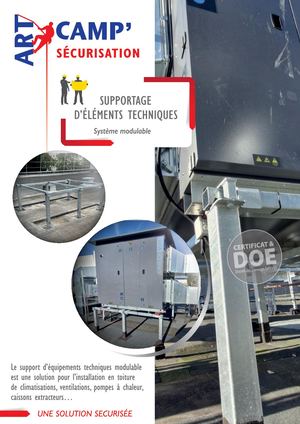 ART CAMP SECU SUPPORTAGE D'ÉLÉMENTS TECHNIQUES