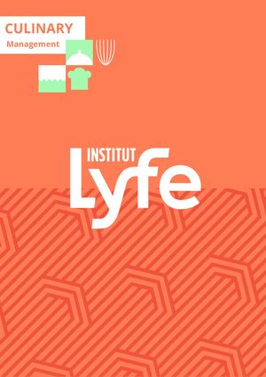 Brochure Arts Culinaires - EN