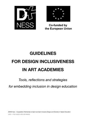 Guidelines For Design Inclusiveness In Art Academies By Desig*ness