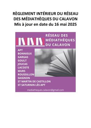 Calaméo - Règlement Intérieur Du Réseau 20250516