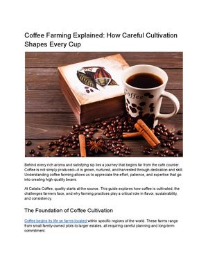 Coffee FarmCoffee Farming Explained: How Careful Cultivation Shapes Every Cuping