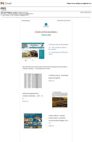 Lettre d'Information - mois de  Février 2026