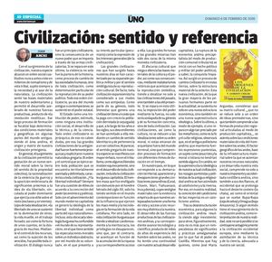 2026 02 08 Diario Uno 10 Civilización Sentido Y Referencia