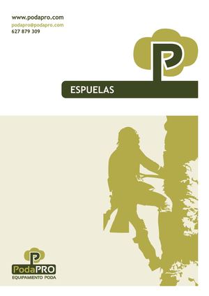 12 Espuelas Aluminio y Acero, Trepolines para Poda