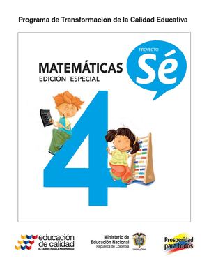 Matemáticas Sé 4